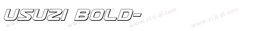 Usuzi Bold字体转换
